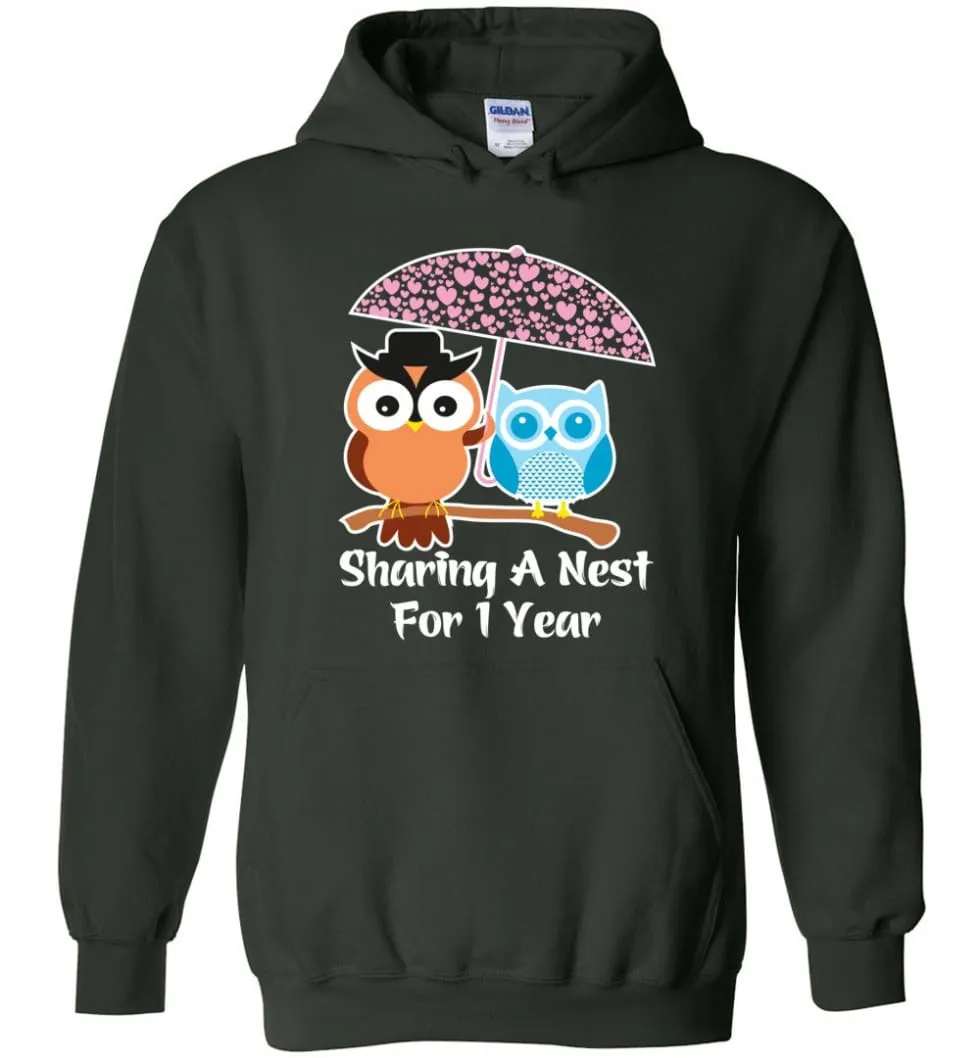 1 Year Wedding Anniversary Gifts Valentine's Day Hoodie