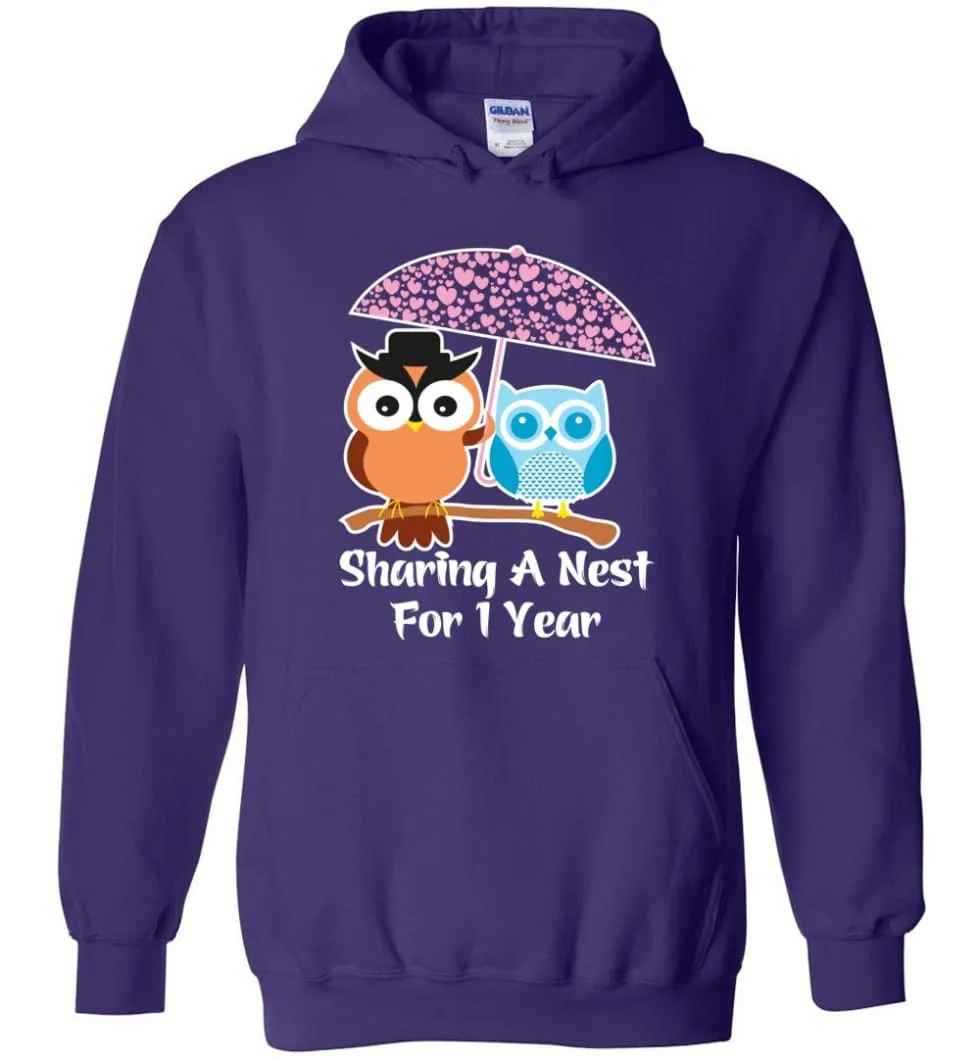 1 Year Wedding Anniversary Gifts Valentine's Day Hoodie