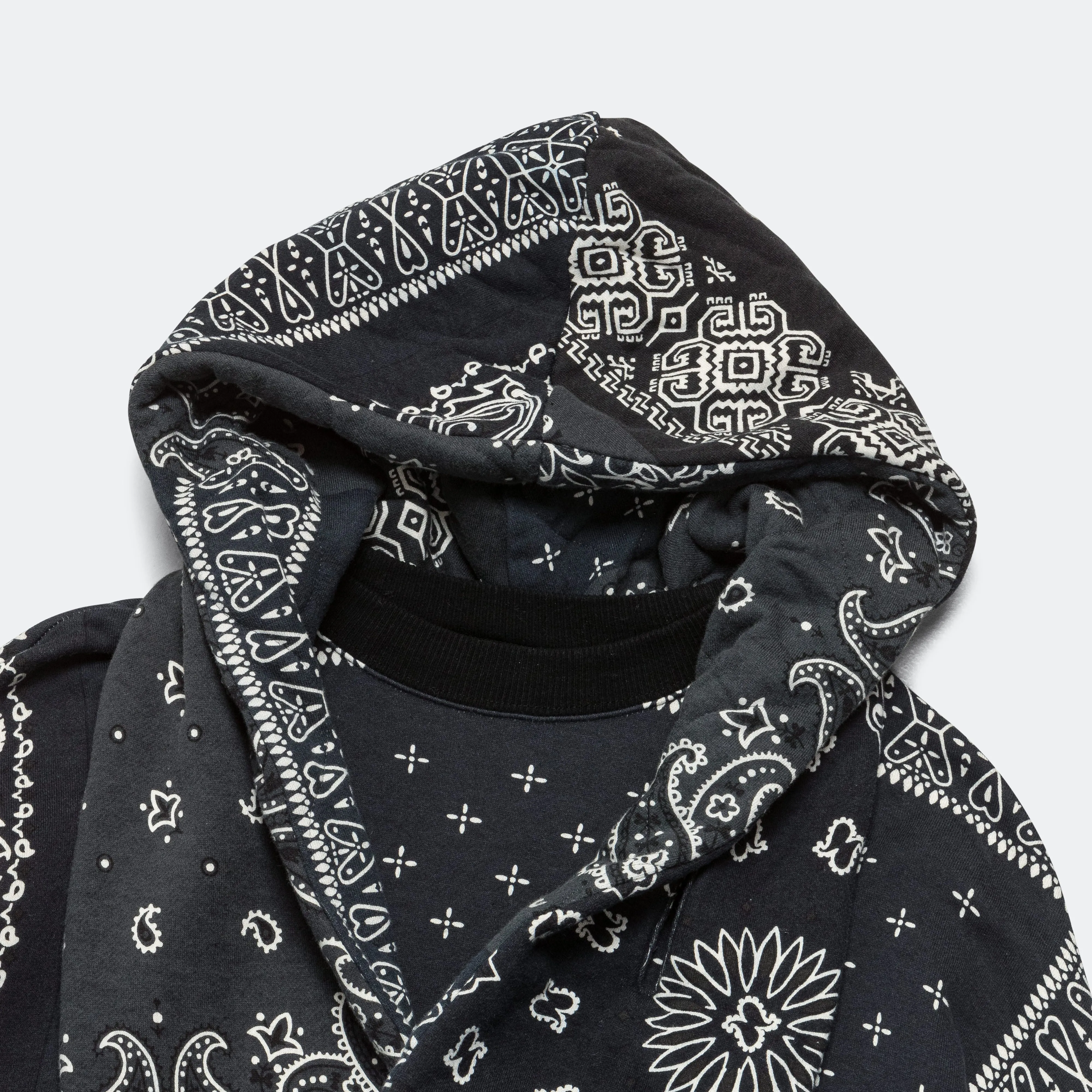 30/-SWT Knit Bandanna KESA Parka - Black