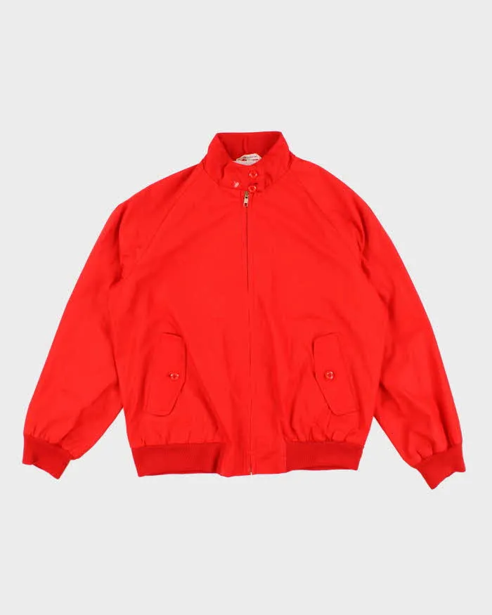 60s Vintage Men's Red Nordstrom Track Jacket - M