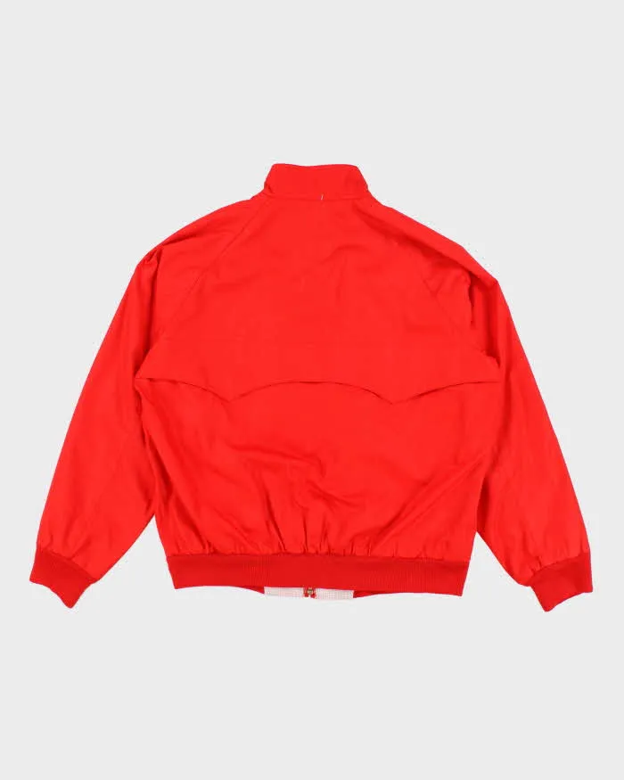 60s Vintage Men's Red Nordstrom Track Jacket - M