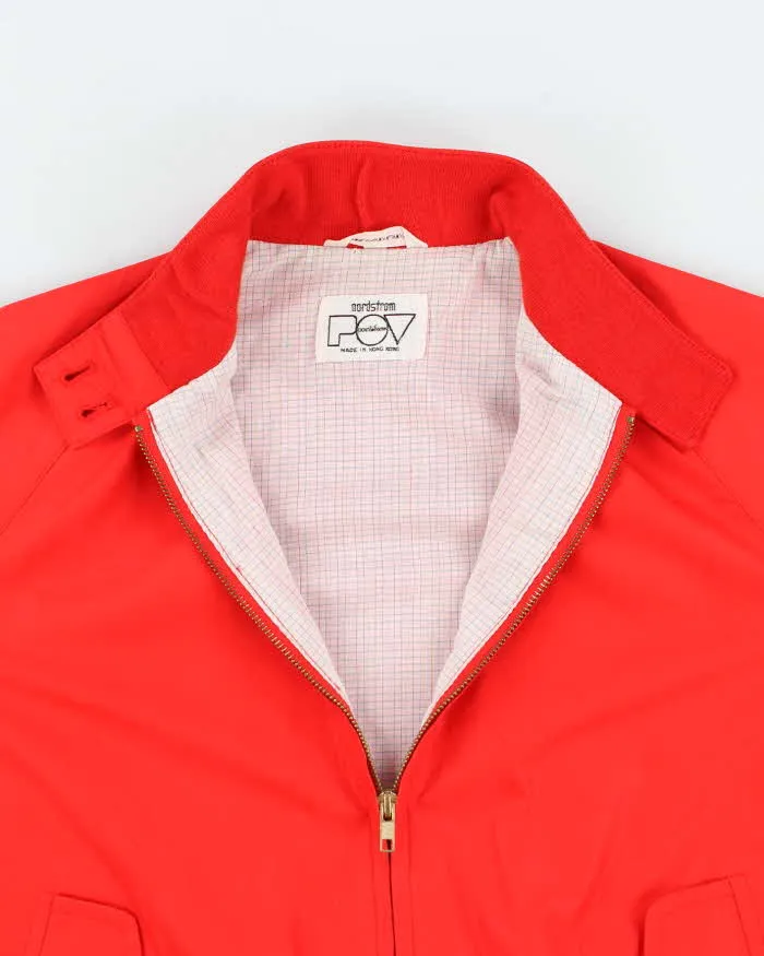 60s Vintage Men's Red Nordstrom Track Jacket - M