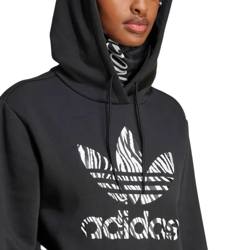 adidas ZEBRA ANIMAL PRINT INFILL HOODIE - Women's