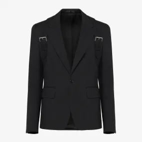 Alexander McQueen Harness Single Breasted Jacket