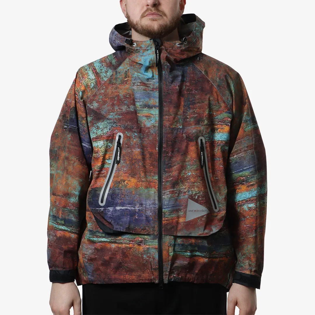 And Wander Pertex Printed Rain Jacket