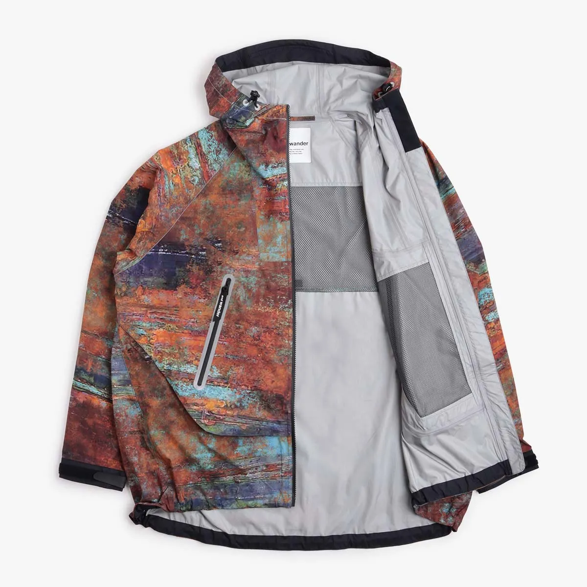 And Wander Pertex Printed Rain Jacket