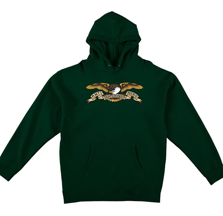 Antihero Eagle Youth Hoodie / Alpine Green