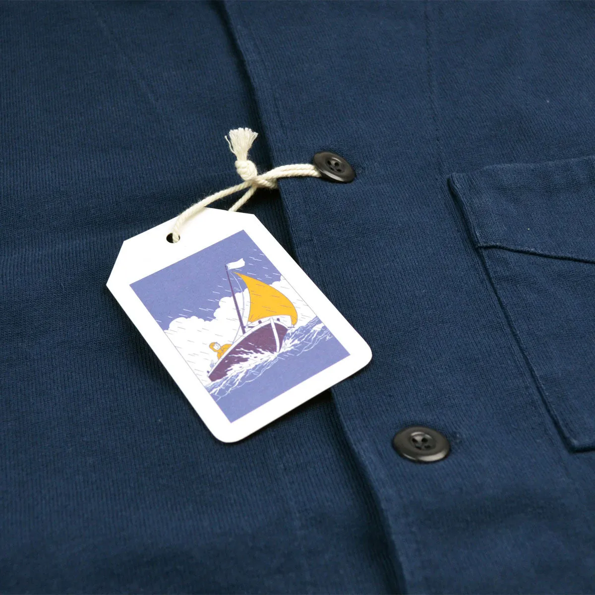 Arpenteur - Tricot Jersey Jacket - Navy Plain