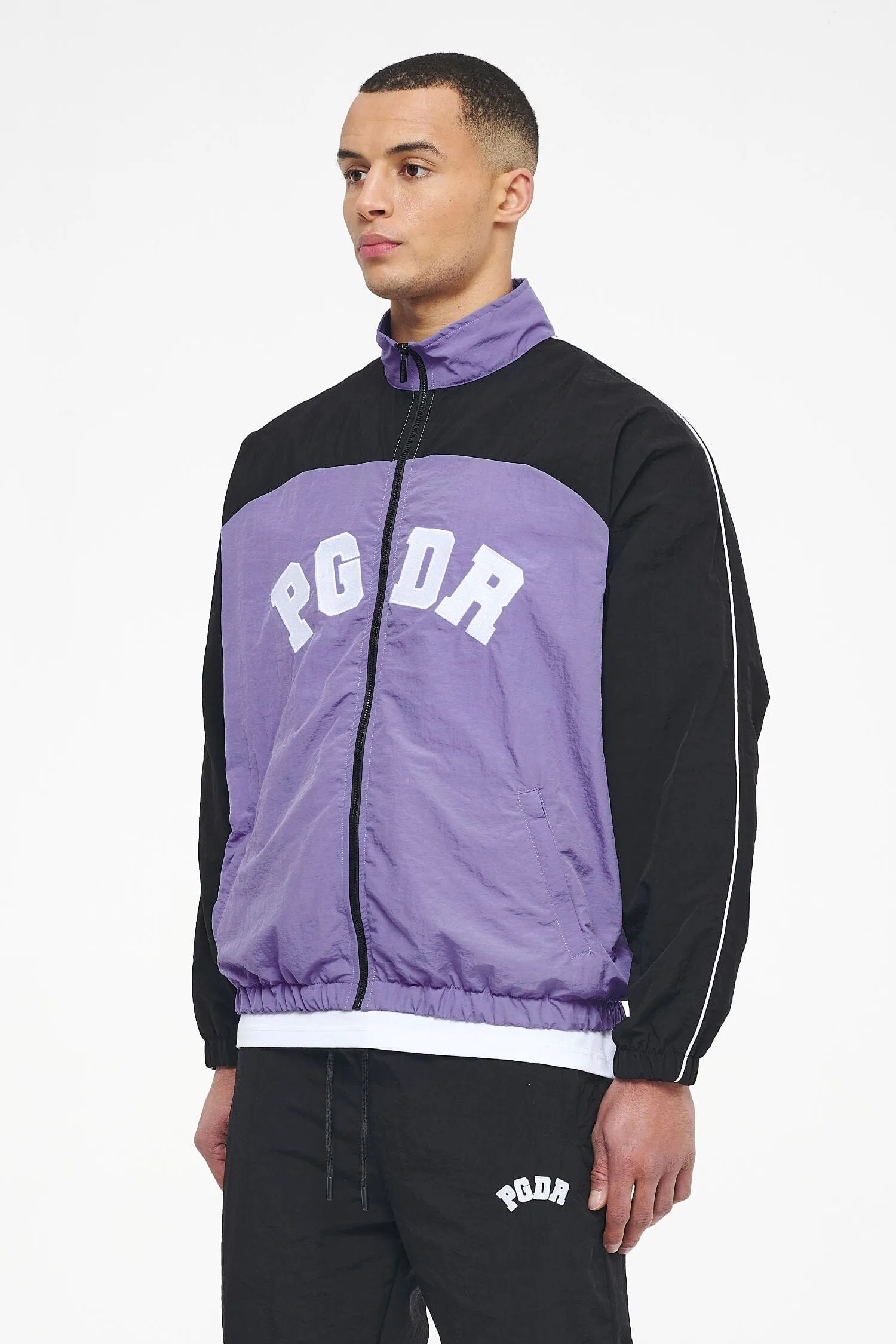 Ascot Track Jacket Black Magic Violet