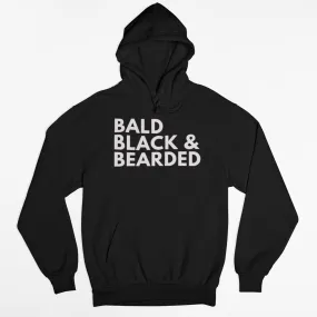 Bald, Black, and Bearded Hoodie