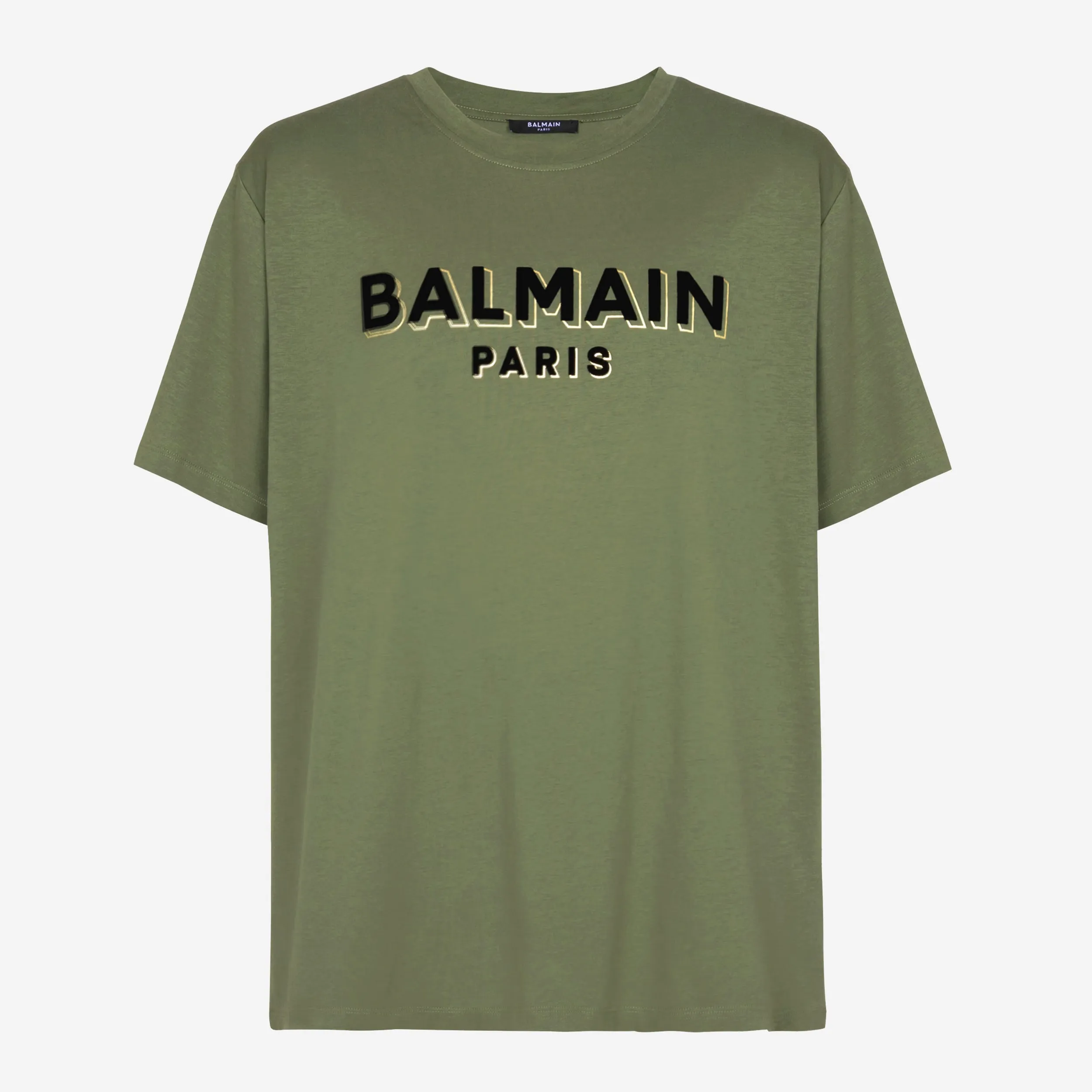 Balmain Flocked Logo T-Shirt