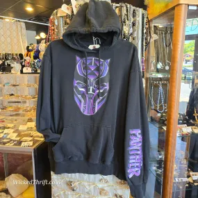 BLACK PANTHER Black Hoodie L