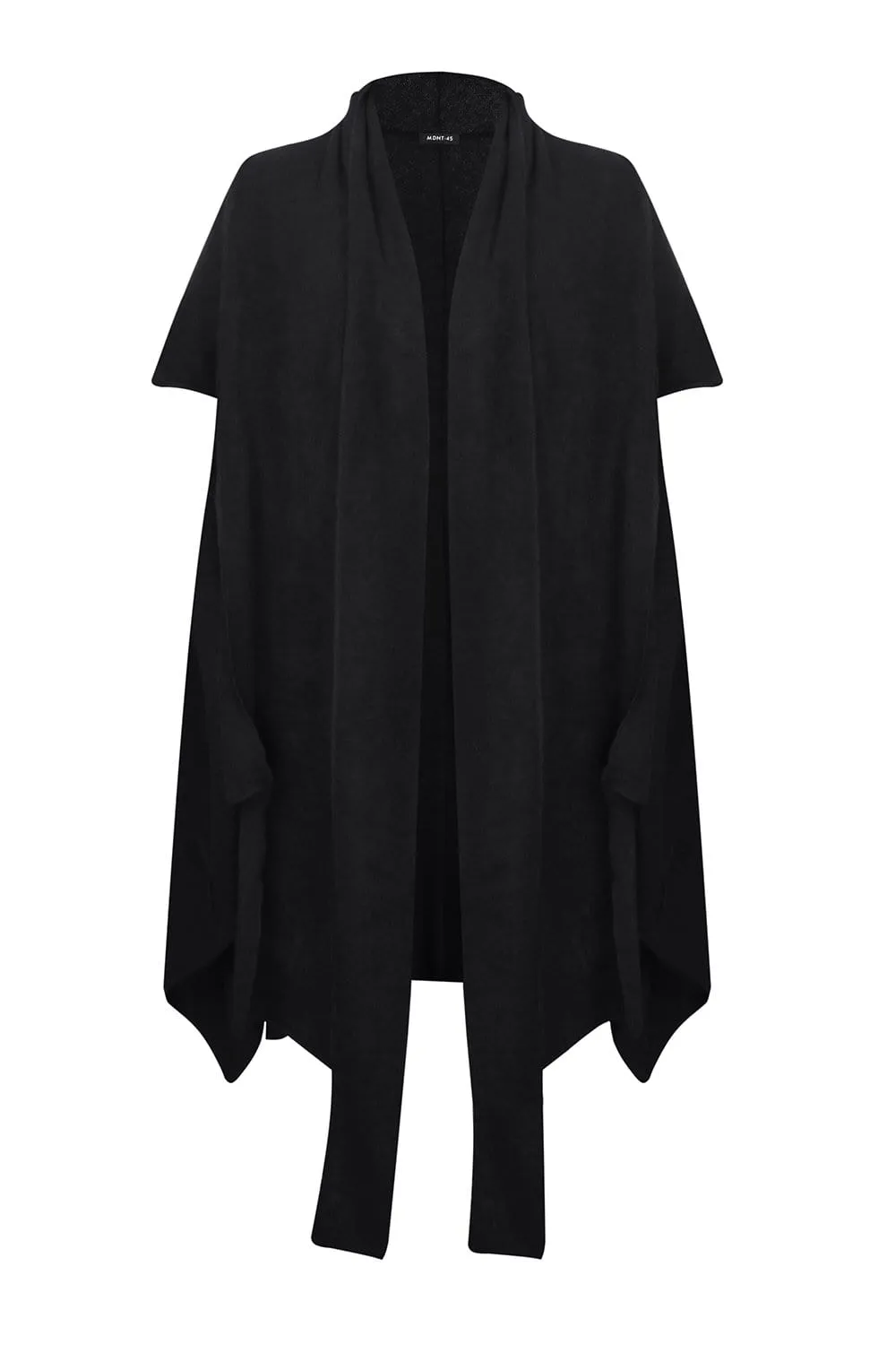 Black sleeveless coat all