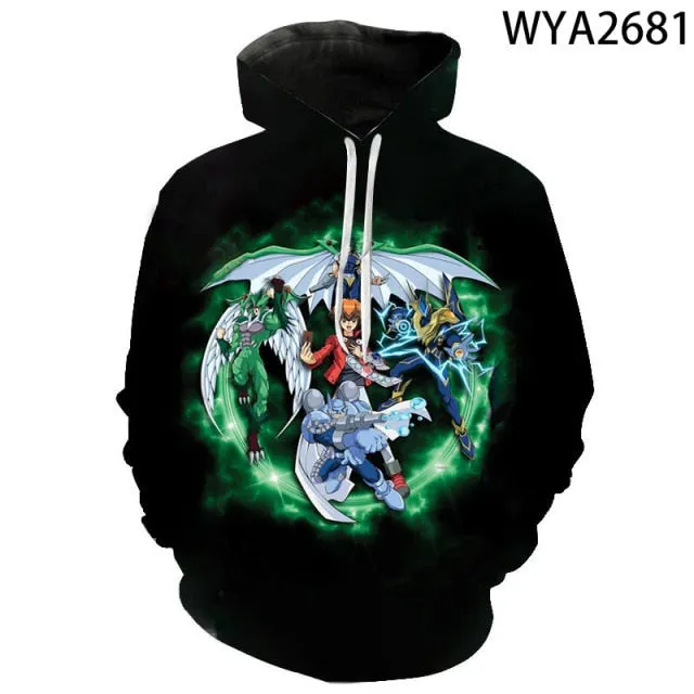 Board Game Yu Gi Oh Hoodie Sweatshirt For Boy Girl Children Hoodies Costume Teens Sport Clothes Hip-Hop Clothing Harajuku Tops