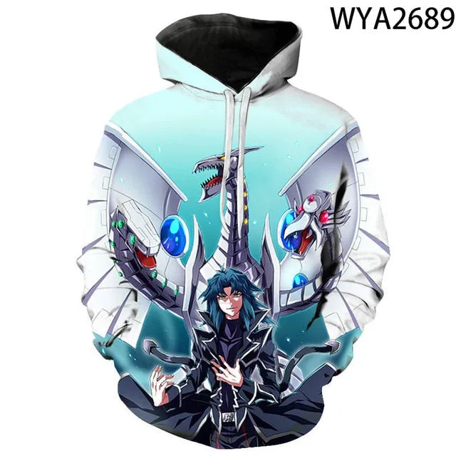 Board Game Yu Gi Oh Hoodie Sweatshirt For Boy Girl Children Hoodies Costume Teens Sport Clothes Hip-Hop Clothing Harajuku Tops