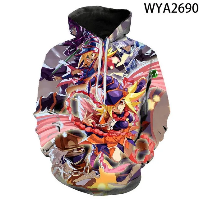 Board Game Yu Gi Oh Hoodie Sweatshirt For Boy Girl Children Hoodies Costume Teens Sport Clothes Hip-Hop Clothing Harajuku Tops