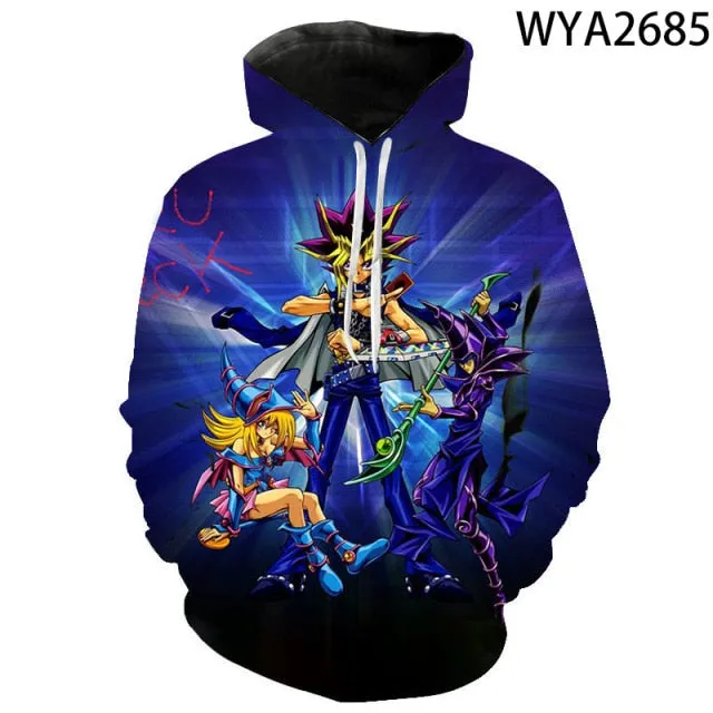 Board Game Yu Gi Oh Hoodie Sweatshirt For Boy Girl Children Hoodies Costume Teens Sport Clothes Hip-Hop Clothing Harajuku Tops