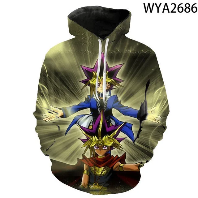 Board Game Yu Gi Oh Hoodie Sweatshirt For Boy Girl Children Hoodies Costume Teens Sport Clothes Hip-Hop Clothing Harajuku Tops