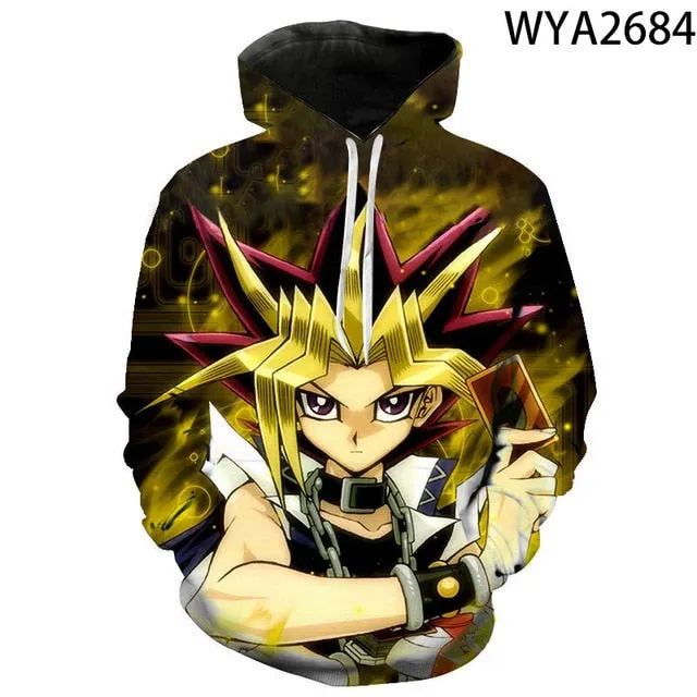 Board Game Yu Gi Oh Hoodie Sweatshirt For Boy Girl Children Hoodies Costume Teens Sport Clothes Hip-Hop Clothing Harajuku Tops