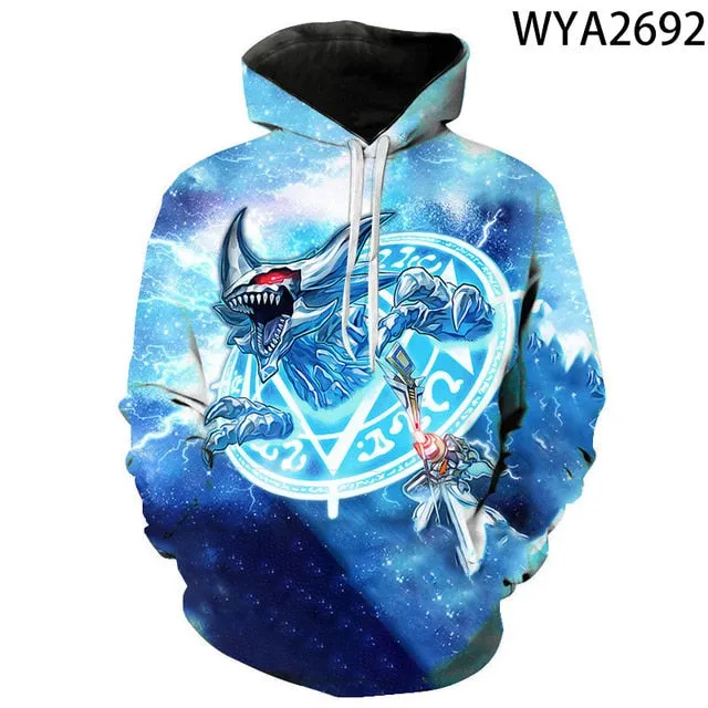 Board Game Yu Gi Oh Hoodie Sweatshirt For Boy Girl Children Hoodies Costume Teens Sport Clothes Hip-Hop Clothing Harajuku Tops