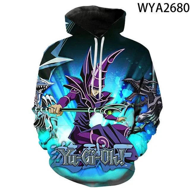 Board Game Yu Gi Oh Hoodie Sweatshirt For Boy Girl Children Hoodies Costume Teens Sport Clothes Hip-Hop Clothing Harajuku Tops