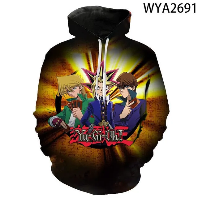 Board Game Yu Gi Oh Hoodie Sweatshirt For Boy Girl Children Hoodies Costume Teens Sport Clothes Hip-Hop Clothing Harajuku Tops