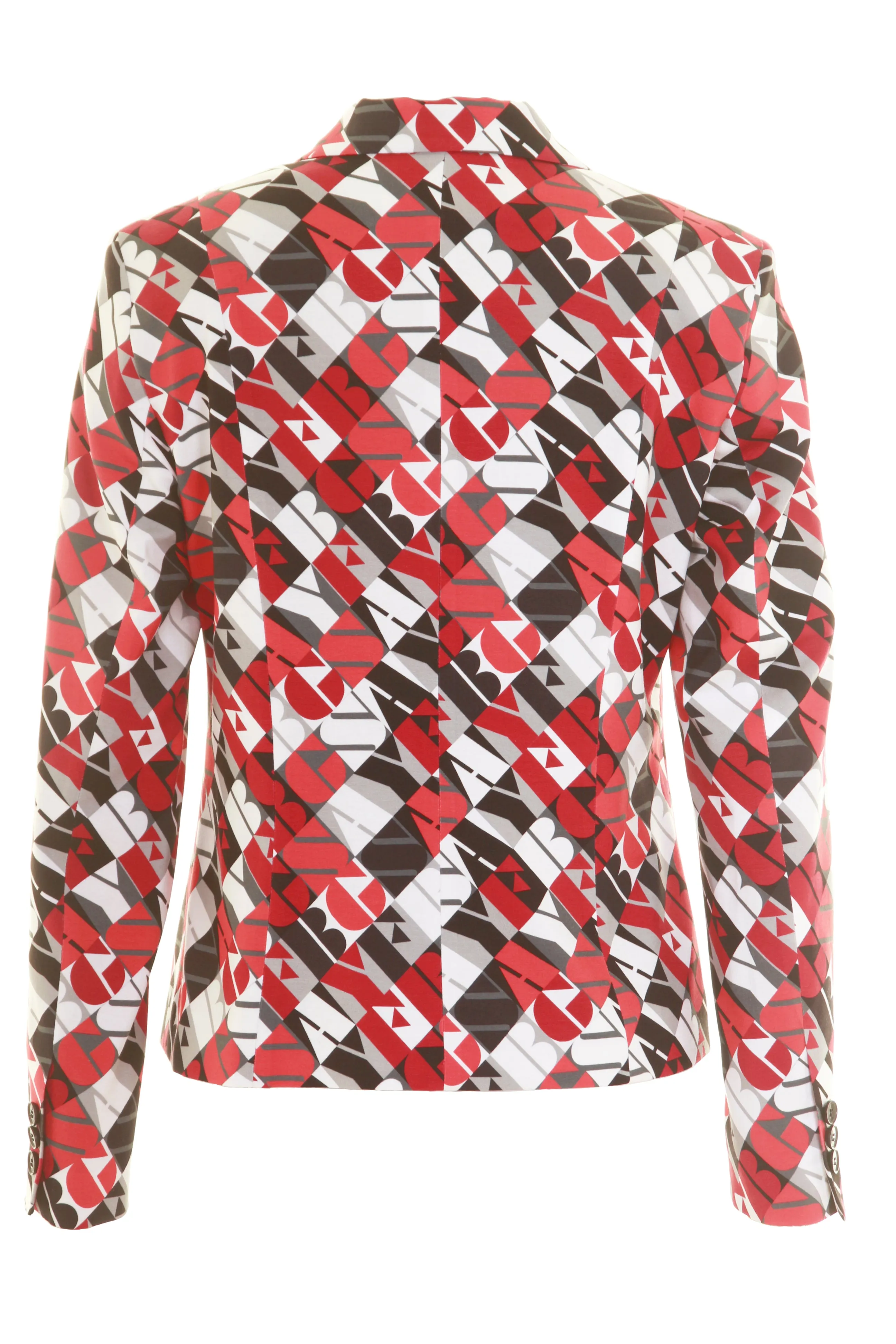 Busy Clothing Women Red and Black Summer Pattern Jacket