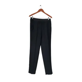 Calvin Klein Black Georgette Straight-leg Pants | Like New |