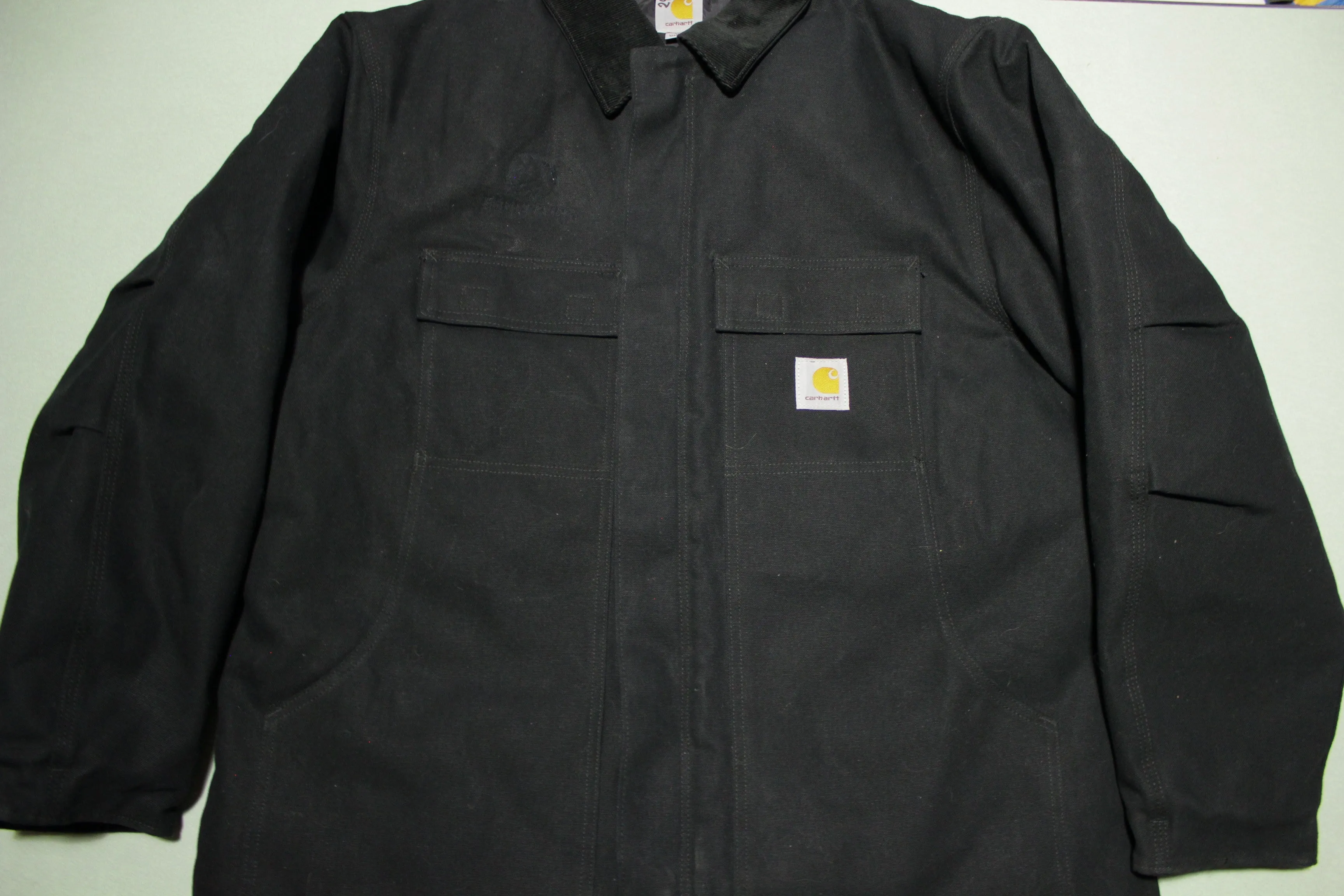 Carhartt C003 BLK Deadstock Arctic Quilt Lined Duck Traditional Work Chore Jacket