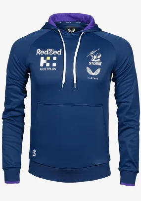 Castore Mens Melbourne Storm Training Hoodie <BR> JCMSTRHD-NAVY