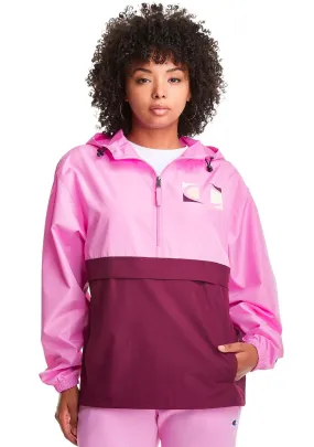 Champion Womens C Logo Packable Jacket <BR> CT9WA1 EPJ