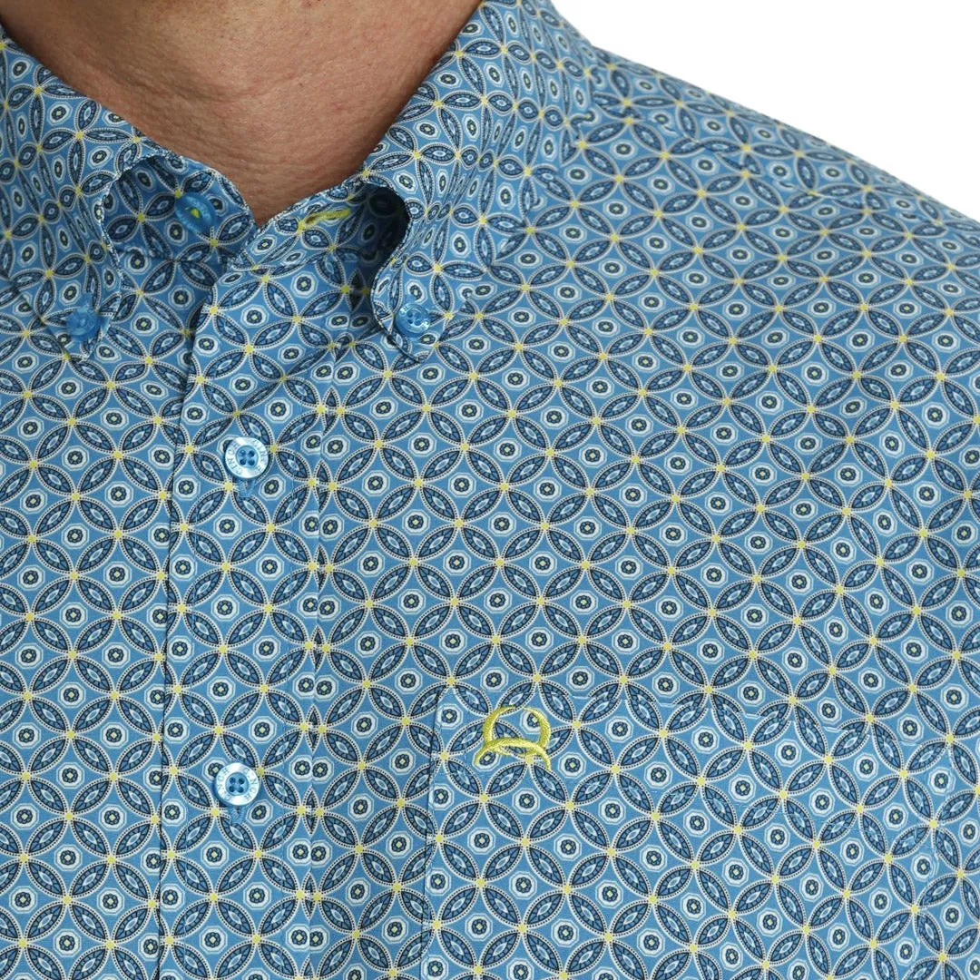 Cinch Men's ArenaFlex Geo Print Button-Down Shirt