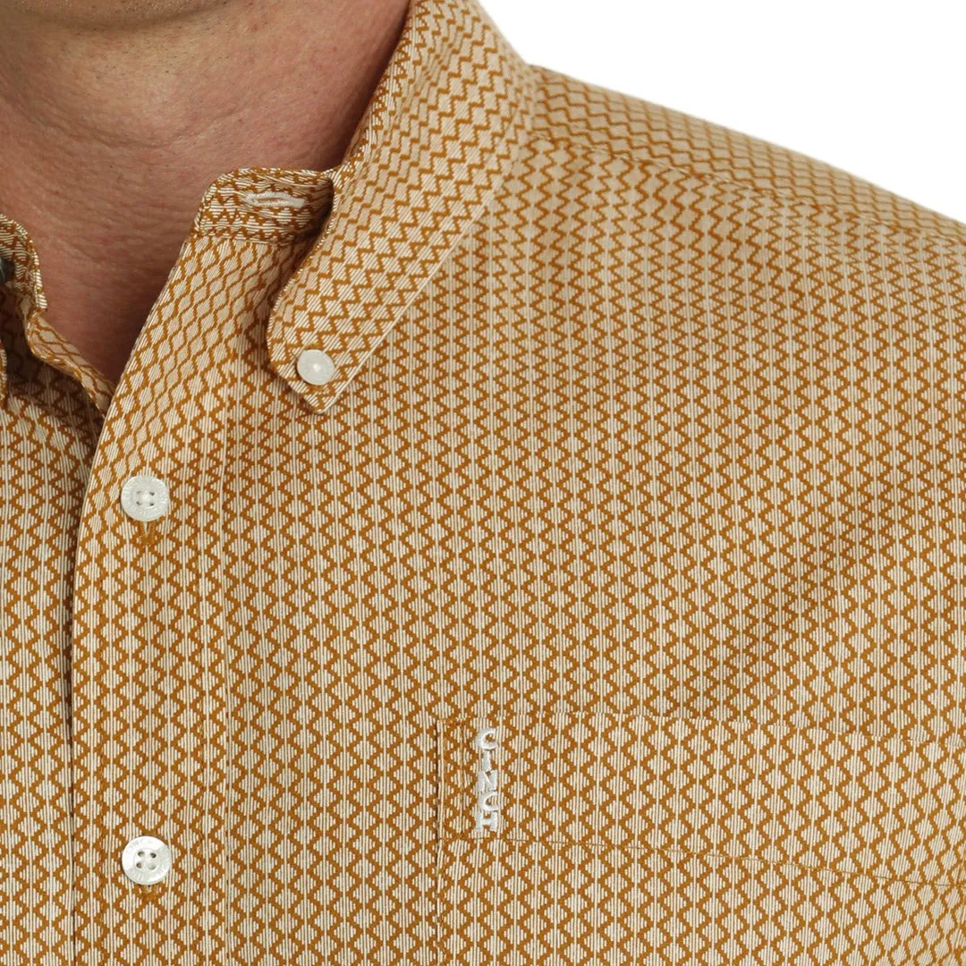 Cinch Men's Modern Fit Button-Down Shirt In Tan