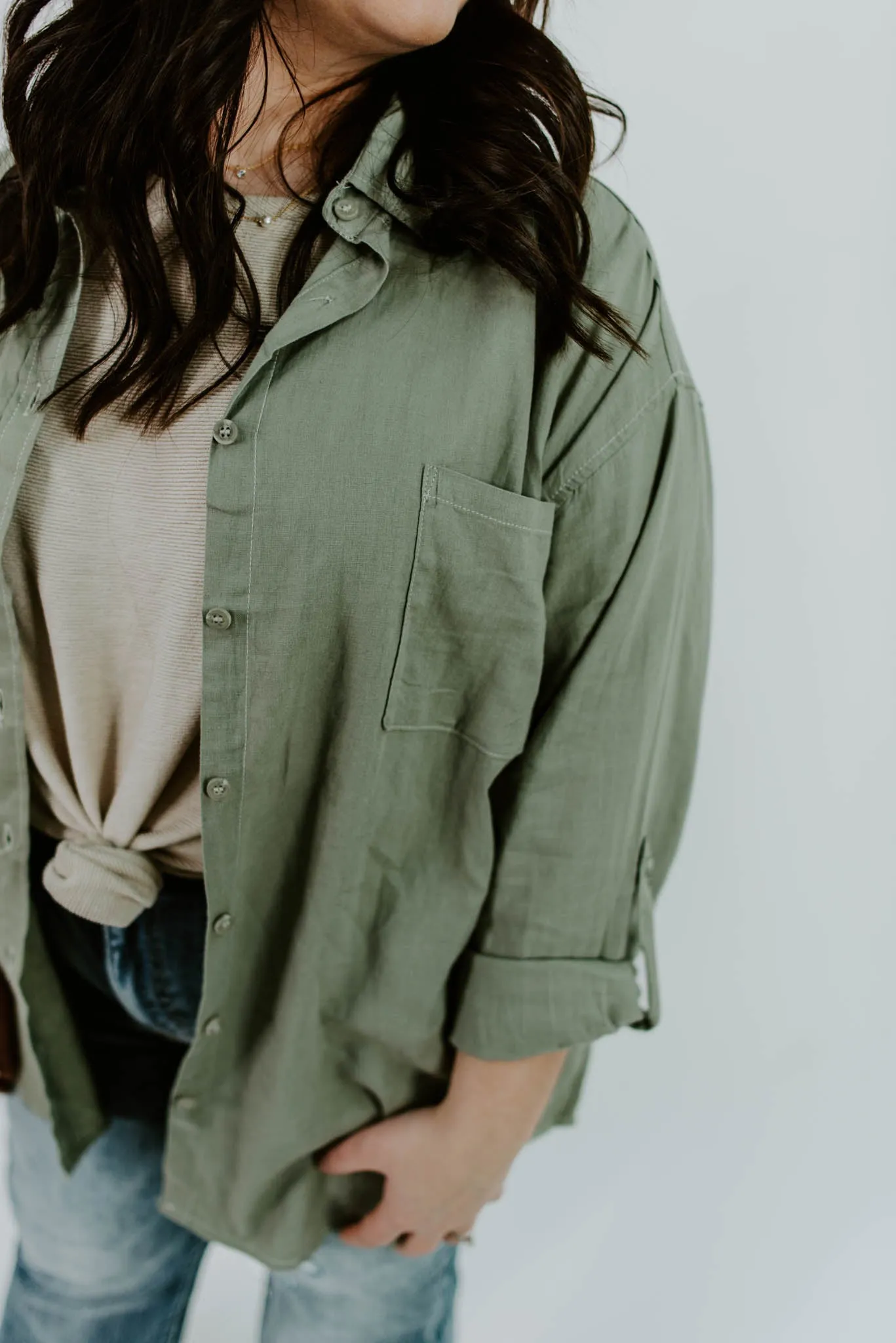 Clara Button Down Linen Shirt