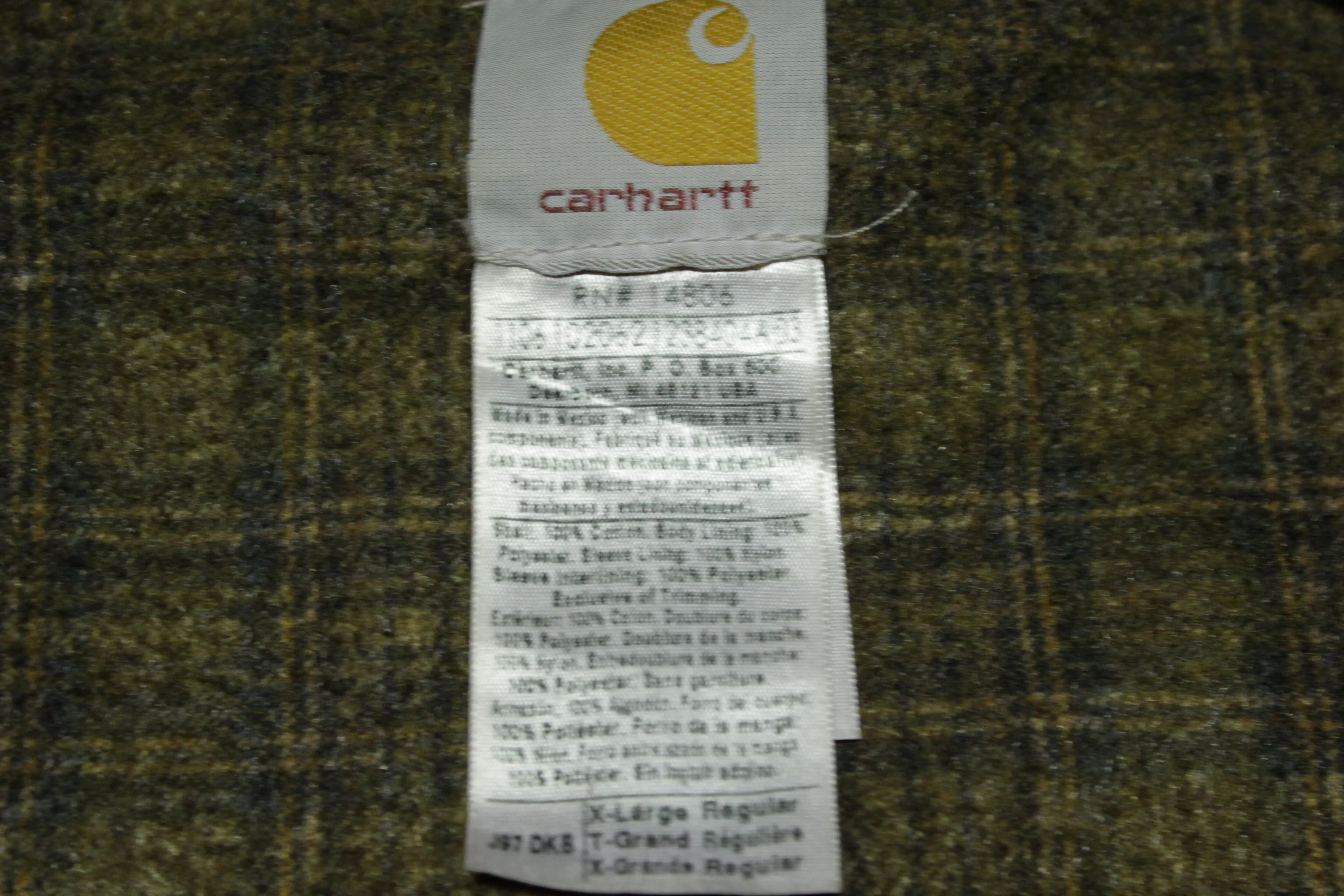 Copy of Carhartt J97 Blanket Dark Brown DKB Detroit Blanked Lined Work Jacket