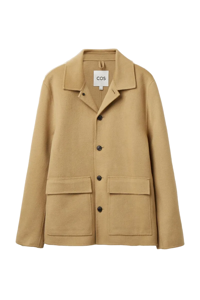 cos Utility Wool Jacket In Beige BNWT UK M