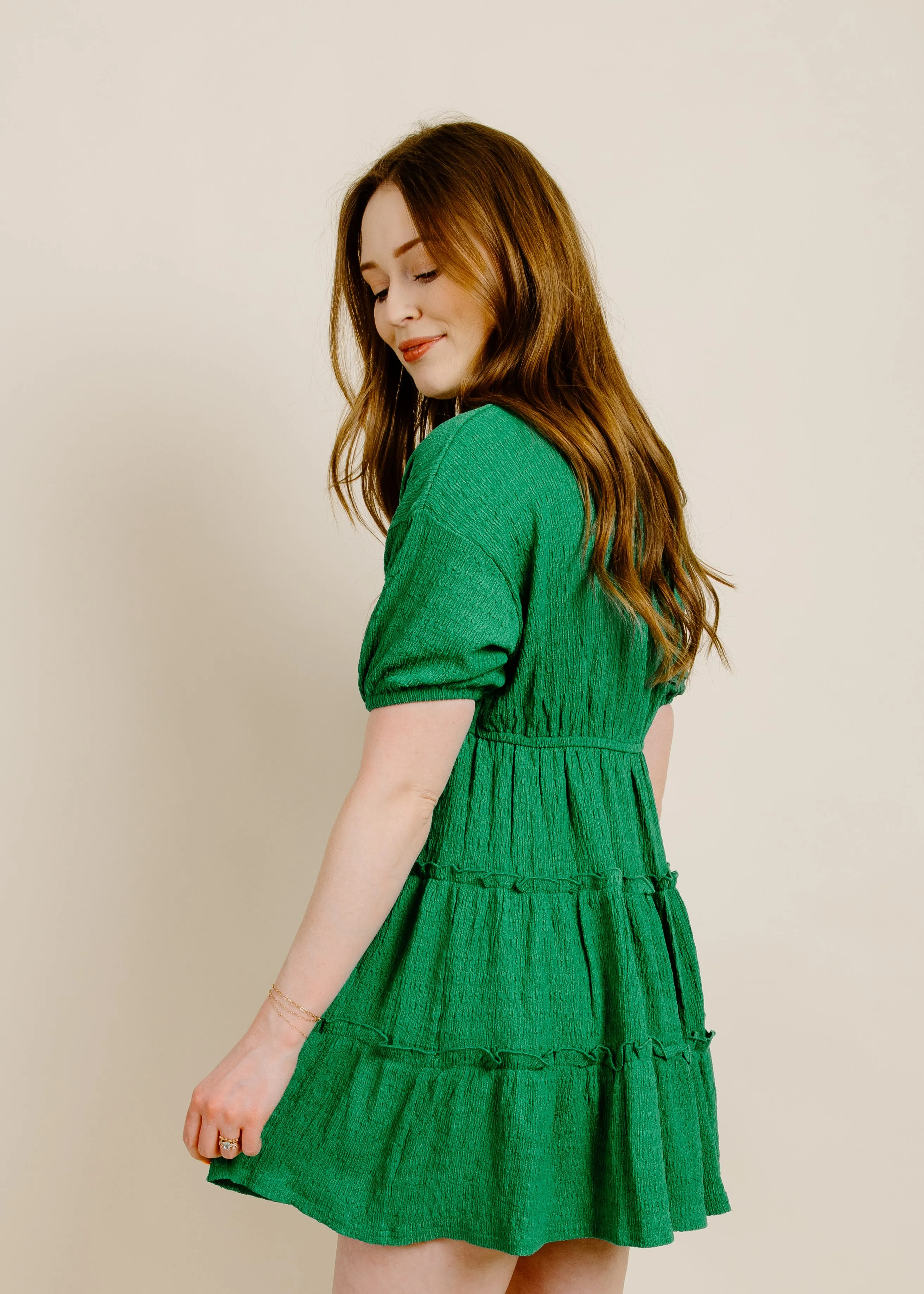 Eleanor Emerald Mini Dress