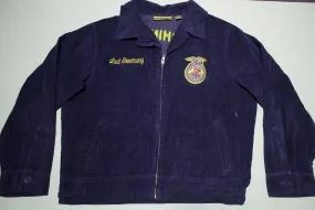 FFA Agricultural Education Vintage Washington Chelan Corduroy Farm Animal Jacket