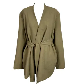 Frankie Shop Beige Oversize Belted Jacket M/L