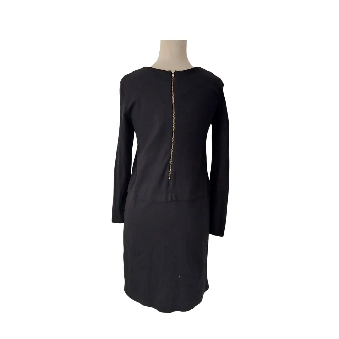 French Connection Black Front Pocket Knee-length Dress | Gently Used |