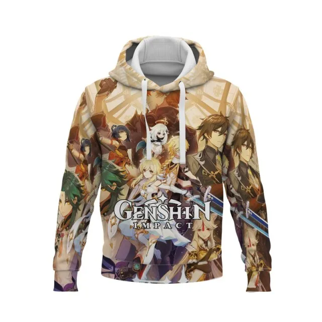 Game Genshin Impact Hoodies Men Women's Sweatshirt Boys Clothing Anime 3D Hoody Sexy Girl Klee XIAO Mens Hoodie kids Pullovers