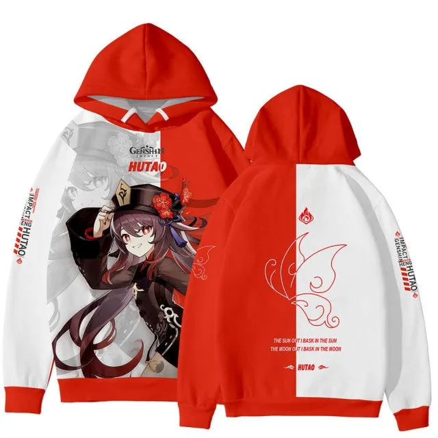 Game Genshin Impact Hoodies Men Women's Sweatshirt Boys Clothing Anime 3D Hoody Sexy Girl Klee XIAO Mens Hoodie kids Pullovers