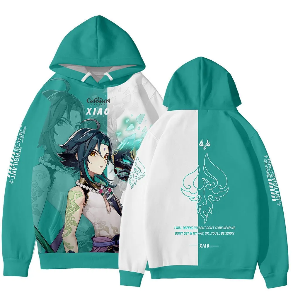 Game Genshin Impact Hoodies Men Women's Sweatshirt Boys Clothing Anime 3D Hoody Sexy Girl Klee XIAO Mens Hoodie kids Pullovers