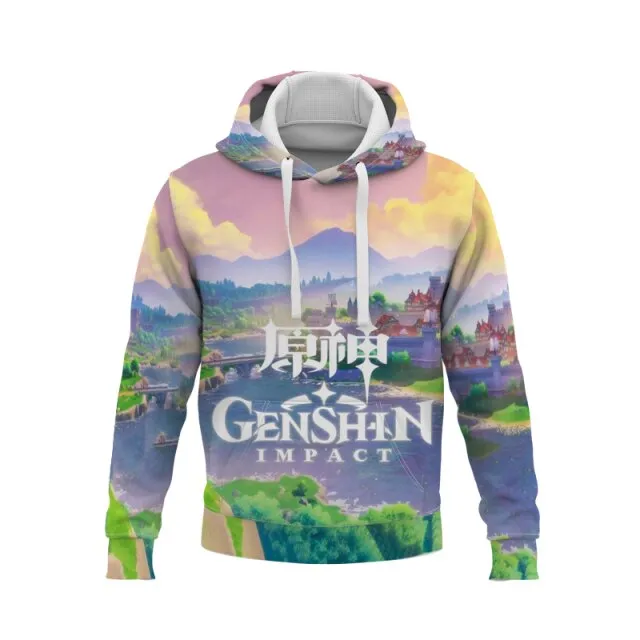 Game Genshin Impact Hoodies Men Women's Sweatshirt Boys Clothing Anime 3D Hoody Sexy Girl Klee XIAO Mens Hoodie kids Pullovers