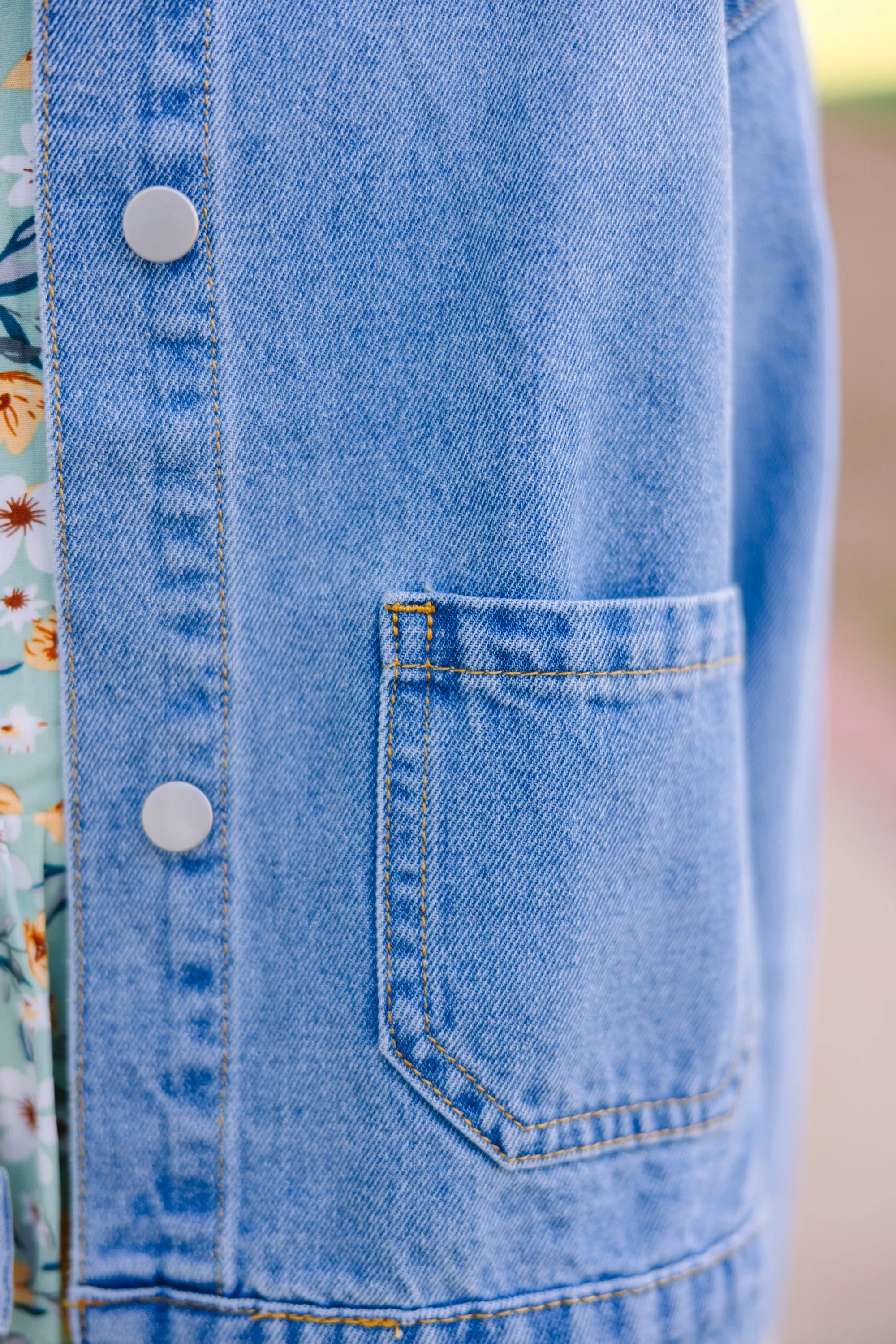 Girls: Today's The Day Light Wash Denim Jacket