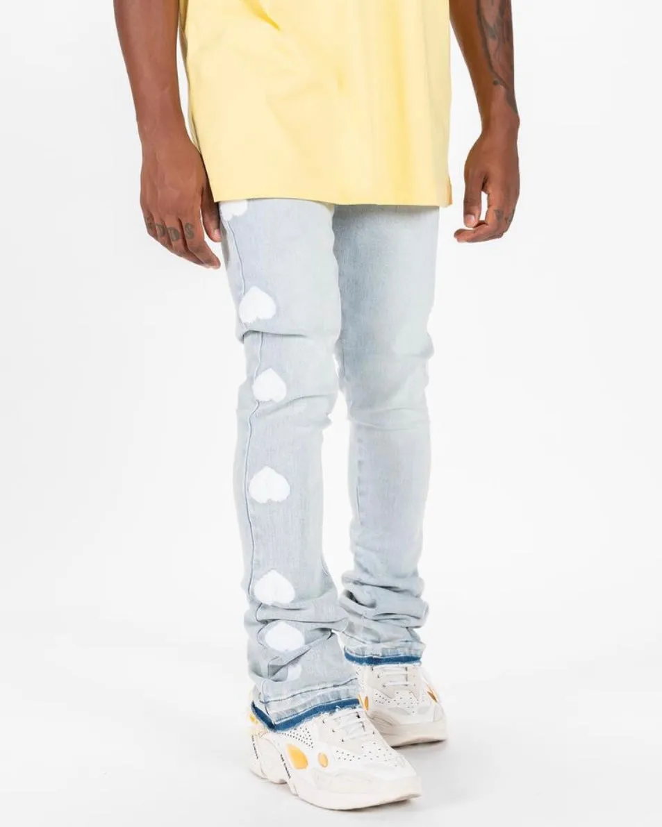 Heartbeat of Success Flared Stacked Jeans