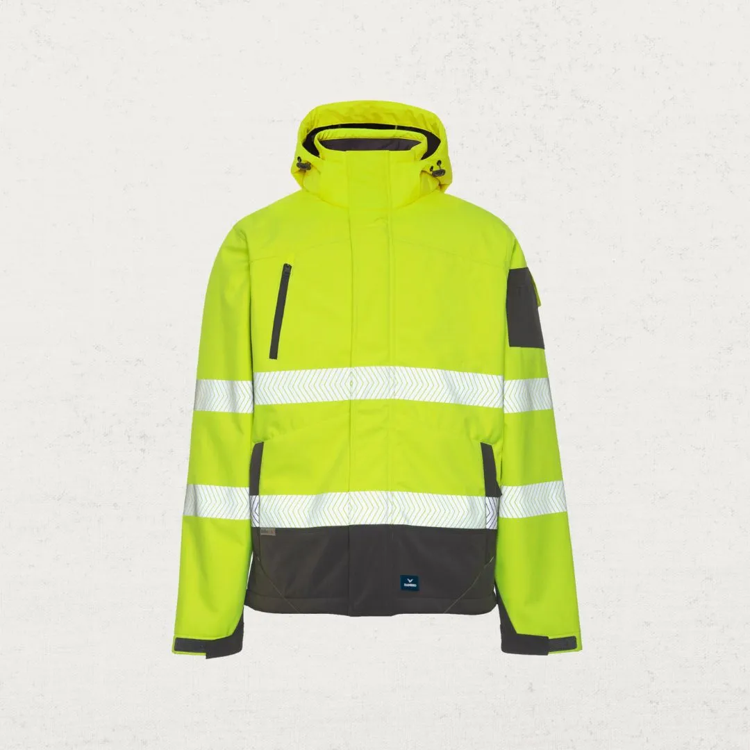 Hi Vis Jones Softshell Jacket with Plush Pile Liner