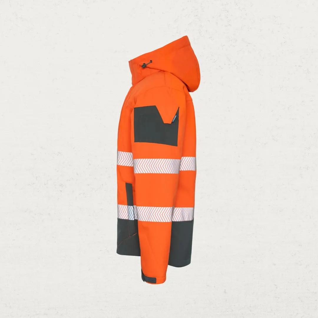 Hi Vis Jones Softshell Jacket with Plush Pile Liner