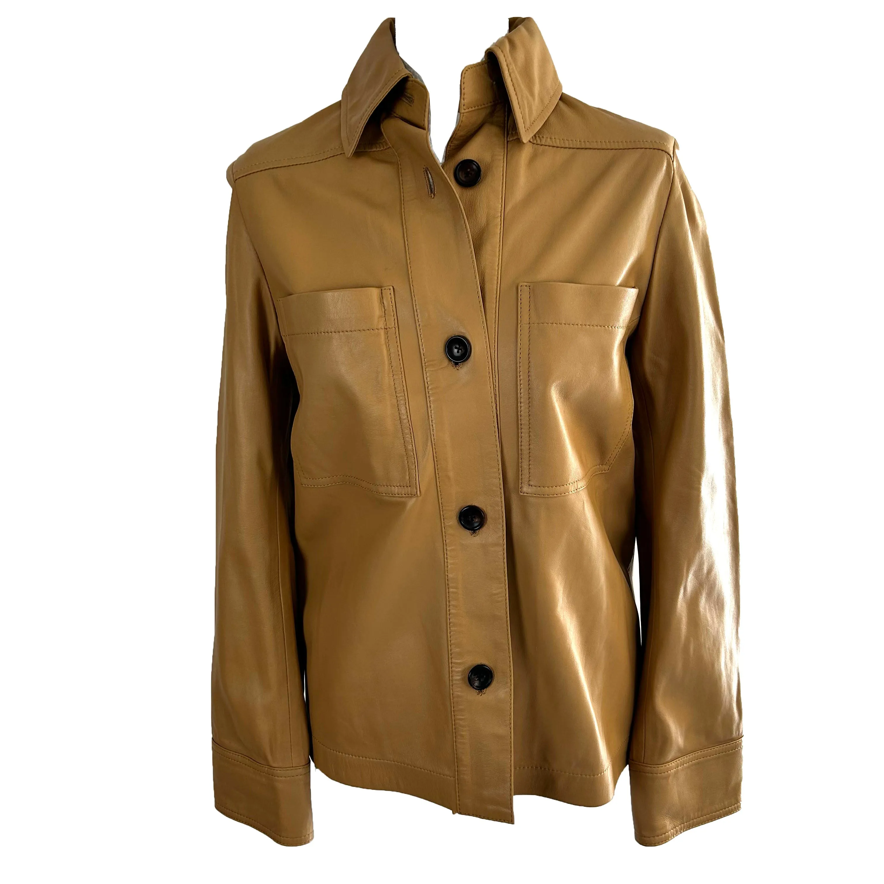 Joseph 995 Camel Leather Coen Nappa Jacket XXS/XS