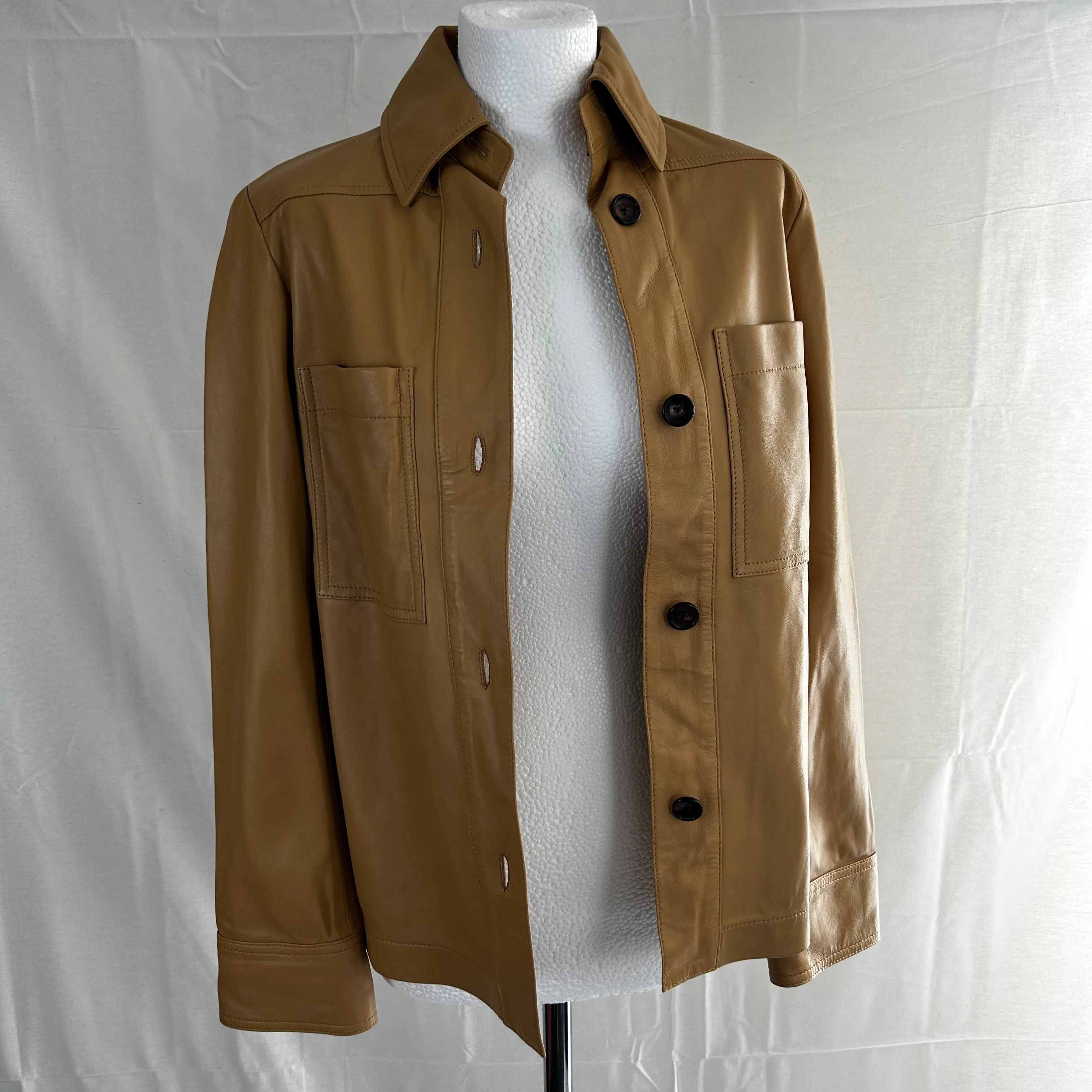 Joseph 995 Camel Leather Coen Nappa Jacket XXS/XS